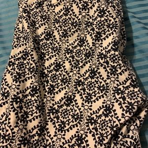 Blue Paisley Loft Julie fit Capri pants